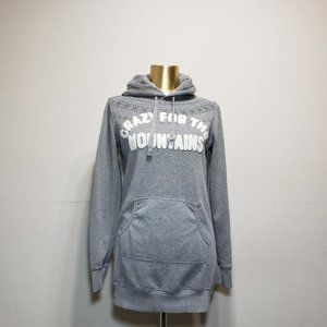 TERRANOVA Long Gray Drawstring Hoodie